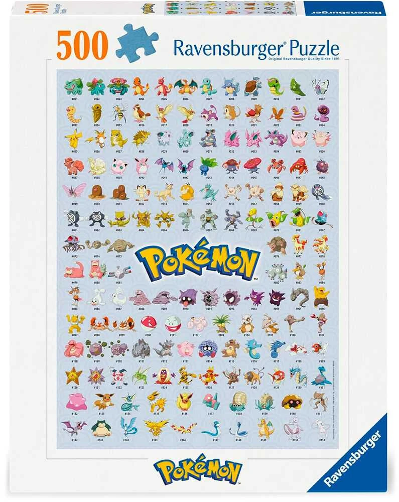 Ravensburger - Dėlionė - Pokémon – Pirmasis 151! 500p (12000511)