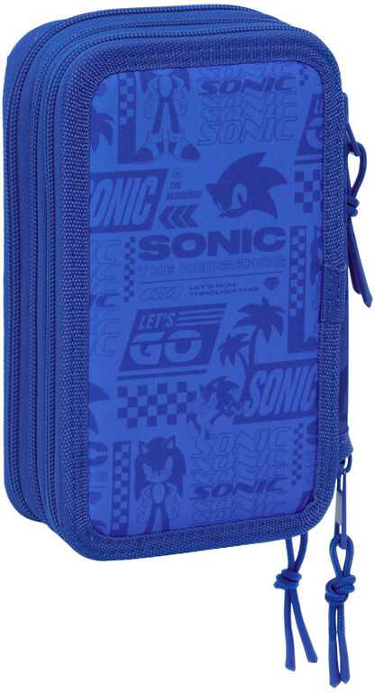 Safta Sonic the Hedgehog triple pencil case 37pcs