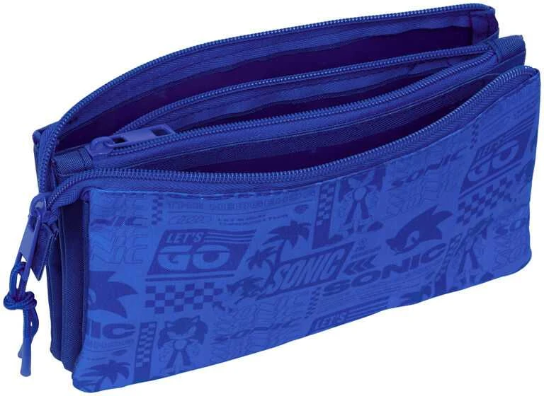 Safta Sonic the Hedgehog triple pencil case