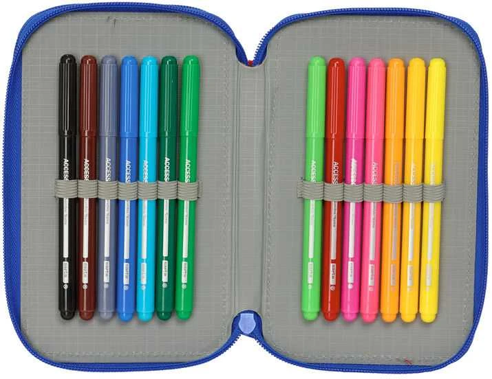Safta Disney Pixar Cars double pencil case 29pcs