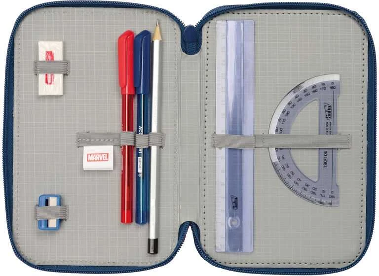 Safta Marvel Spiderman triple pencil case 37pcs