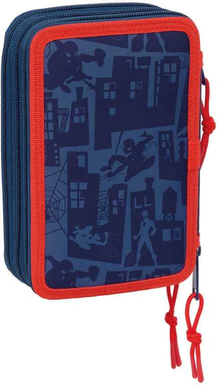 Safta Marvel Spiderman triple pencil case 37pcs