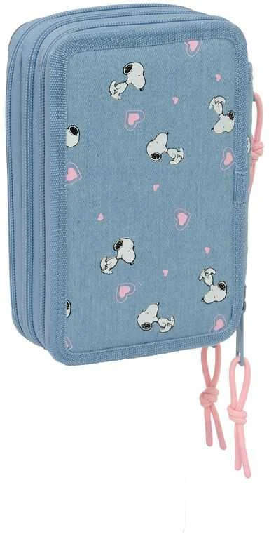 Safta Peanuts Snoopy triple pencil case 37pcs