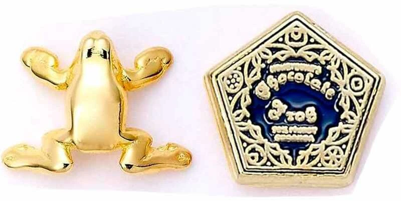 The Carat Shop Harry Potter Chocolate Frog auksinis plated stud earrings