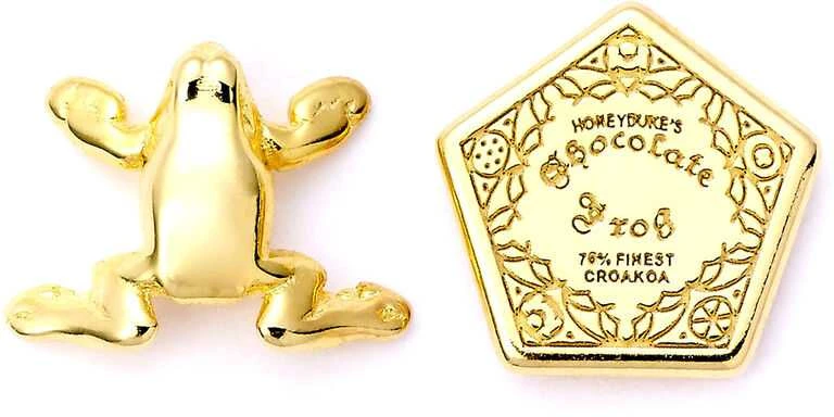 The Carat Shop Harry Potter Chocolate Frog auksinis plated stud earrings