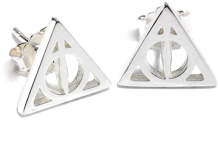 The Carat Shop Harry Potter Deathly Hallows sidabrinis earrings