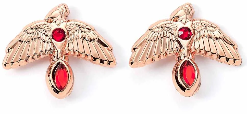 The Carat Shop Harry Potter Fawkes Rose earrings