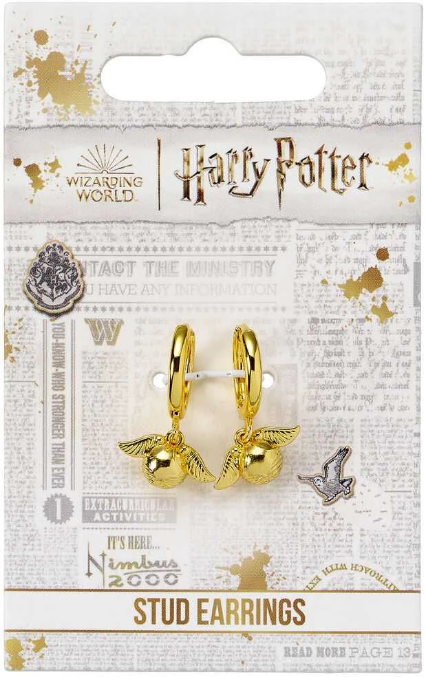 The Carat Shop Harry Potter Golden Snitch earrings