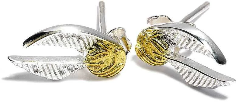The Carat Shop Harry Potter Golden Snitch sidabrinis earrings
