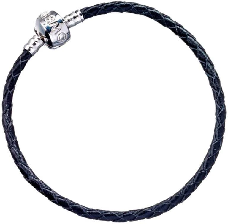 The Carat Shop Harry Potter juodas leather charm bracelet