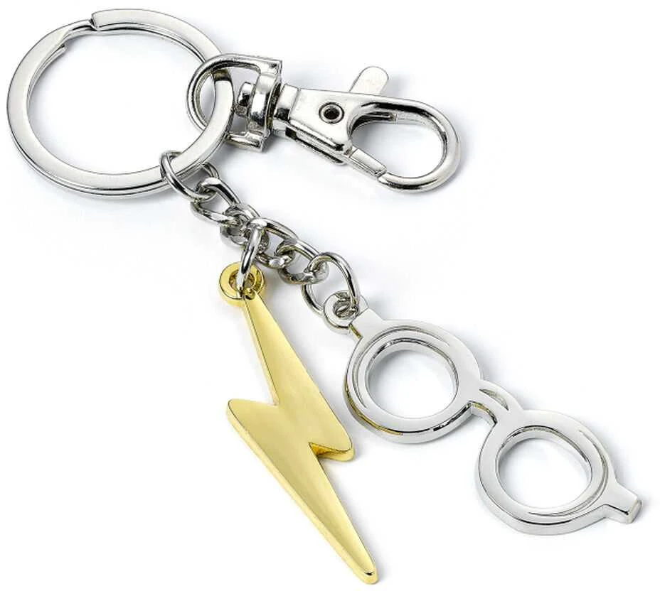 The Carat Shop Harry Potter Lightning Bolt & Glasses keyring