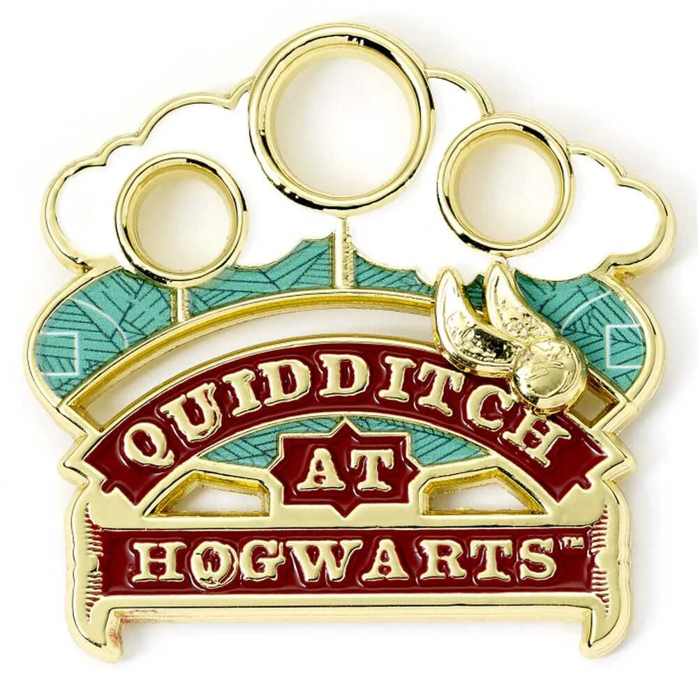 The Carat Shop Harry Potter Quidditch at Hogwarts sliding pin badge