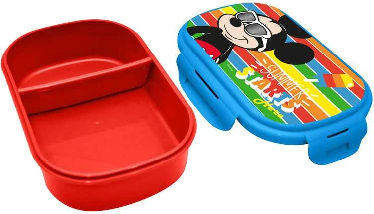 Kids Licensing Disney Mickey lunch box + cutlery
