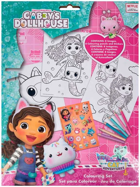 Kids Euroswan - Akcesoria licencyjne Kids Euroswan - Priedai licencyjne Spalvinimo rinkinys 6 kreidelės + lipdukai g