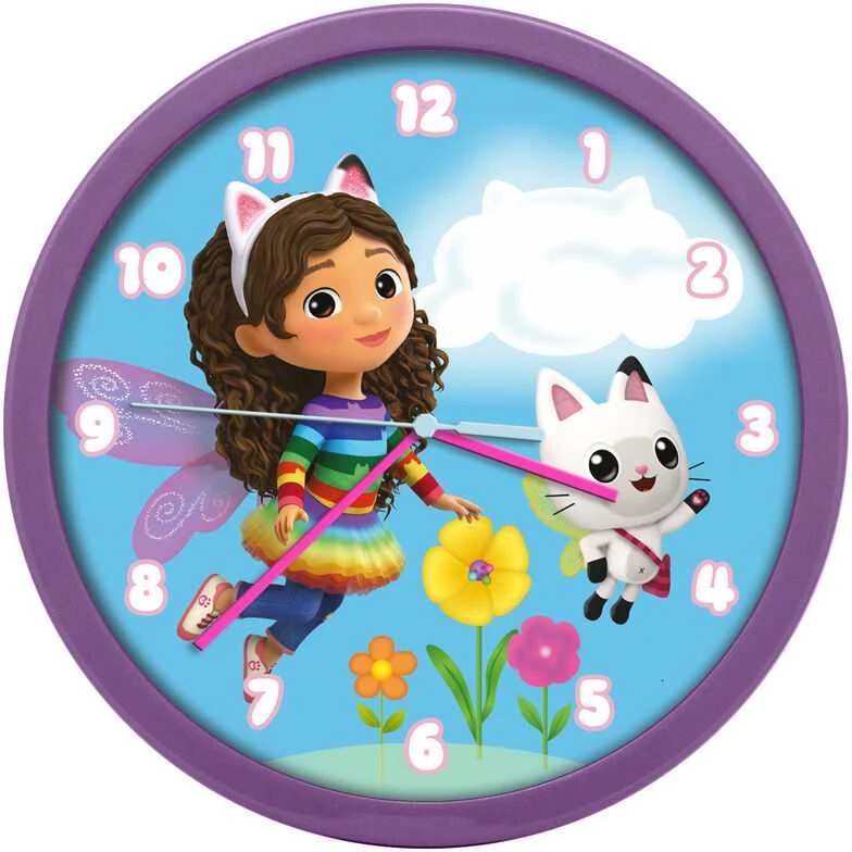 Kids Euroswan Hiszpania Gabby's Dollhouse sieninis laikrodis
