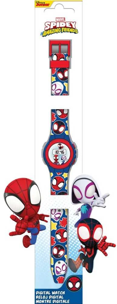Kids Euroswan Hiszpania KIDS Skaitmeninis laikrodis Rankinis laikrodis Vaikams Vaikams Spidey And Super Buddies / Spf4019