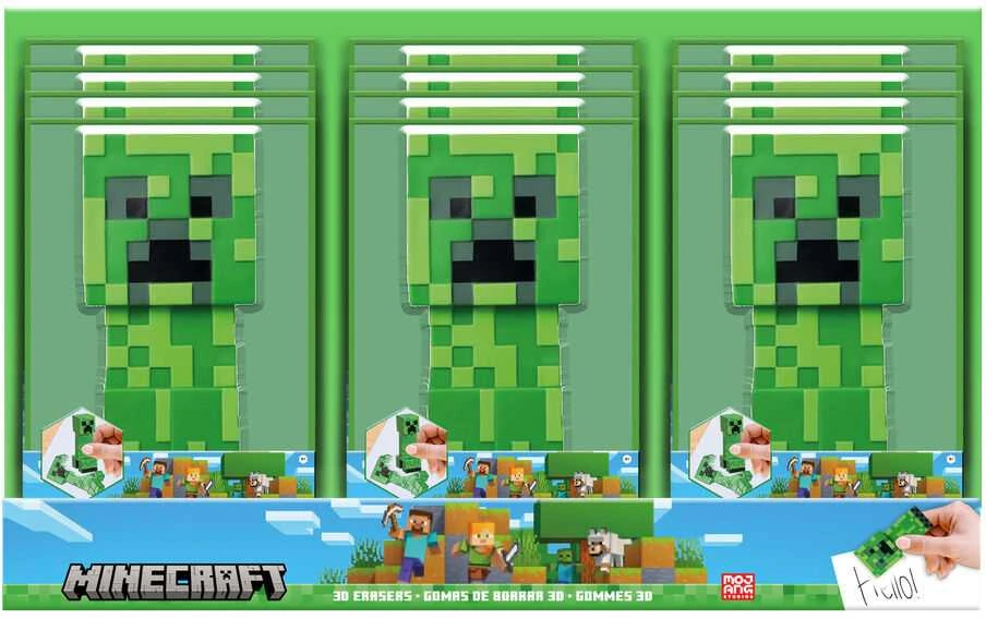 Kids Euroswan Gumka 3D Minecraft trintukas