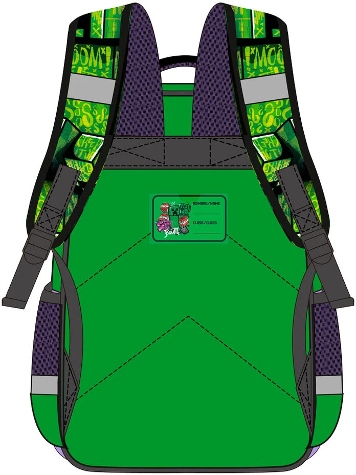 Kids Licensing VAIKAMS Kuprinė Į Mokyklą Kelionė Vaikams Vaikų Mokyklos / Minecraft 3d / Mc00050
