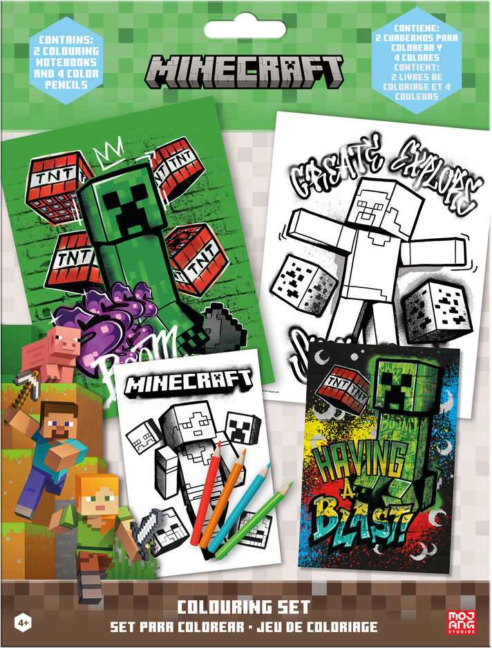 Penmate *****Minecraft Zest.d/spalva.4kredki+2notat.96597