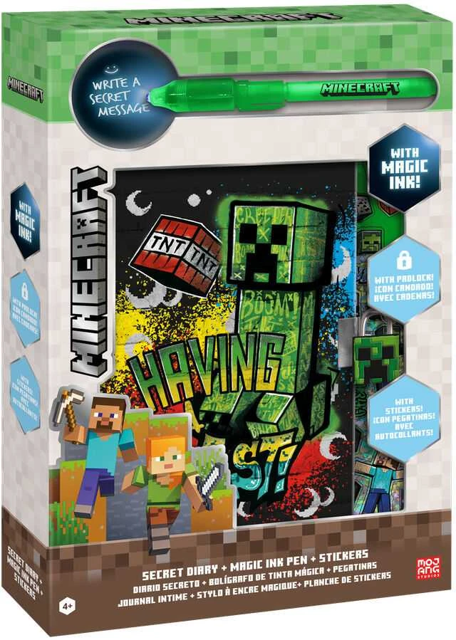 Kids Euroswan Stebuklingas dienoraštis su magišku rašikliu Minecraft