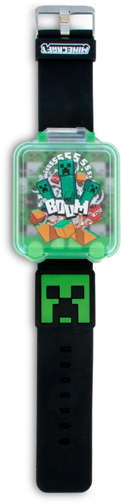 Kids Euroswan Hiszpania Edukacinis laikrodis vaikams, vaikams, „Minecraft“, chronometras, žadintuvas, žaidimai / Min4148