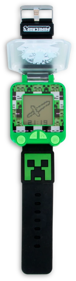 Kids Euroswan Hiszpania Edukacinis laikrodis vaikams, vaikams, „Minecraft“, chronometras, žadintuvas, žaidimai / Min4148