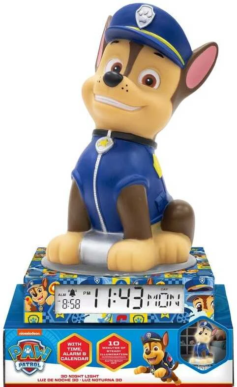 Kids Licensing 3D letenų patruliavimo CHASE naktinė lempa