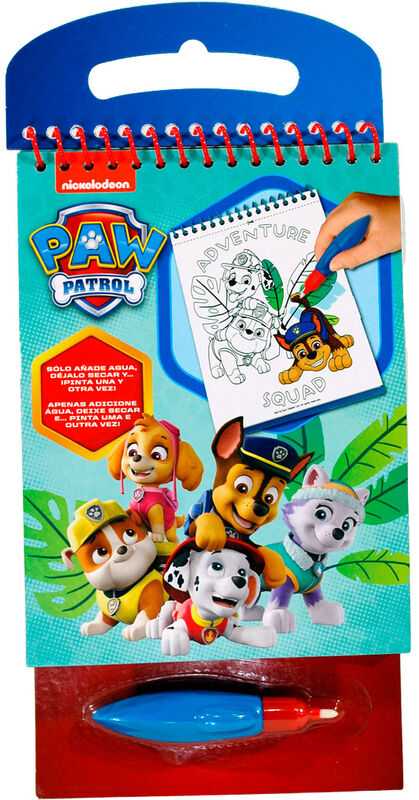 Kids Licensing Dažymo puslapiai + vandens rašiklis Paw Patrol