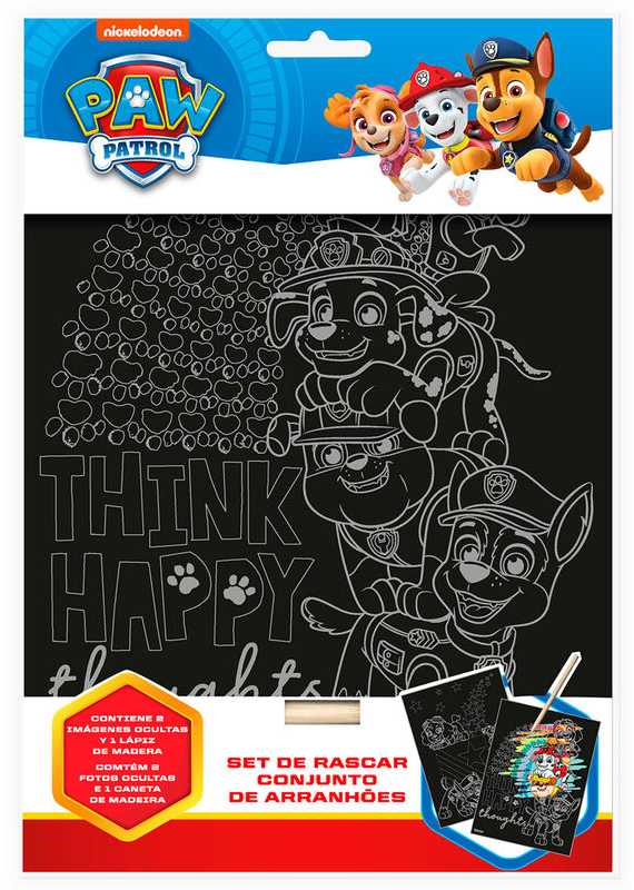 Kids Licensing PAW PATROL SCRAPER COLOR SCRATCH + DRAWING