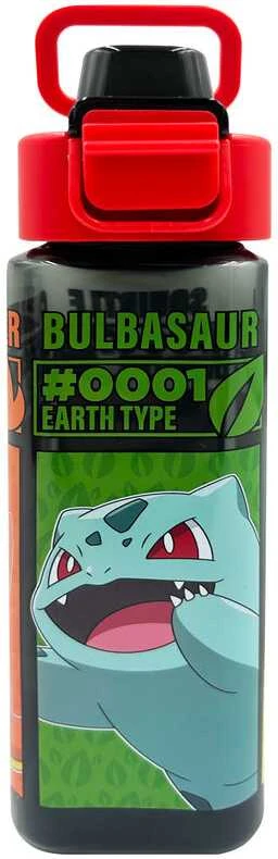 Kids Euroswan - Akcesoria licencyjne Kids Euroswan Vaikiškas vandens buteliukas „Euroswan Square“, 500 ml, PP, „Pokemon“, PK00020, mišrus