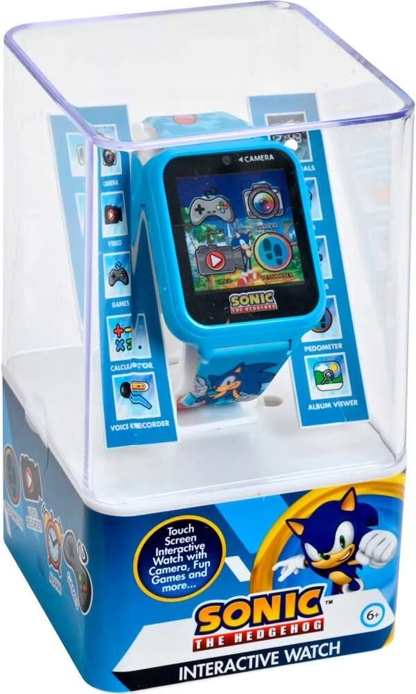 Kids Licensing „Sonic“ išmanusis laikrodis su 10 funkcijų, SNC4055, mėlynas