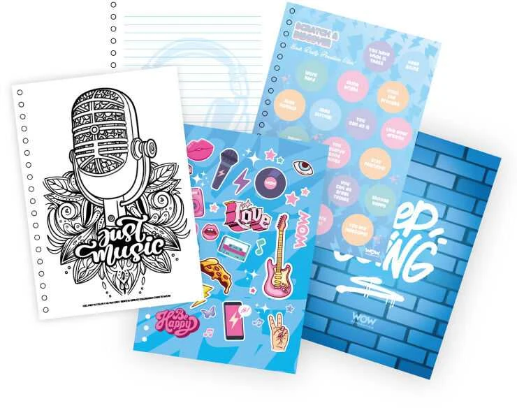 Kids Licensing Wow Generation Singer Emma A5 notebook