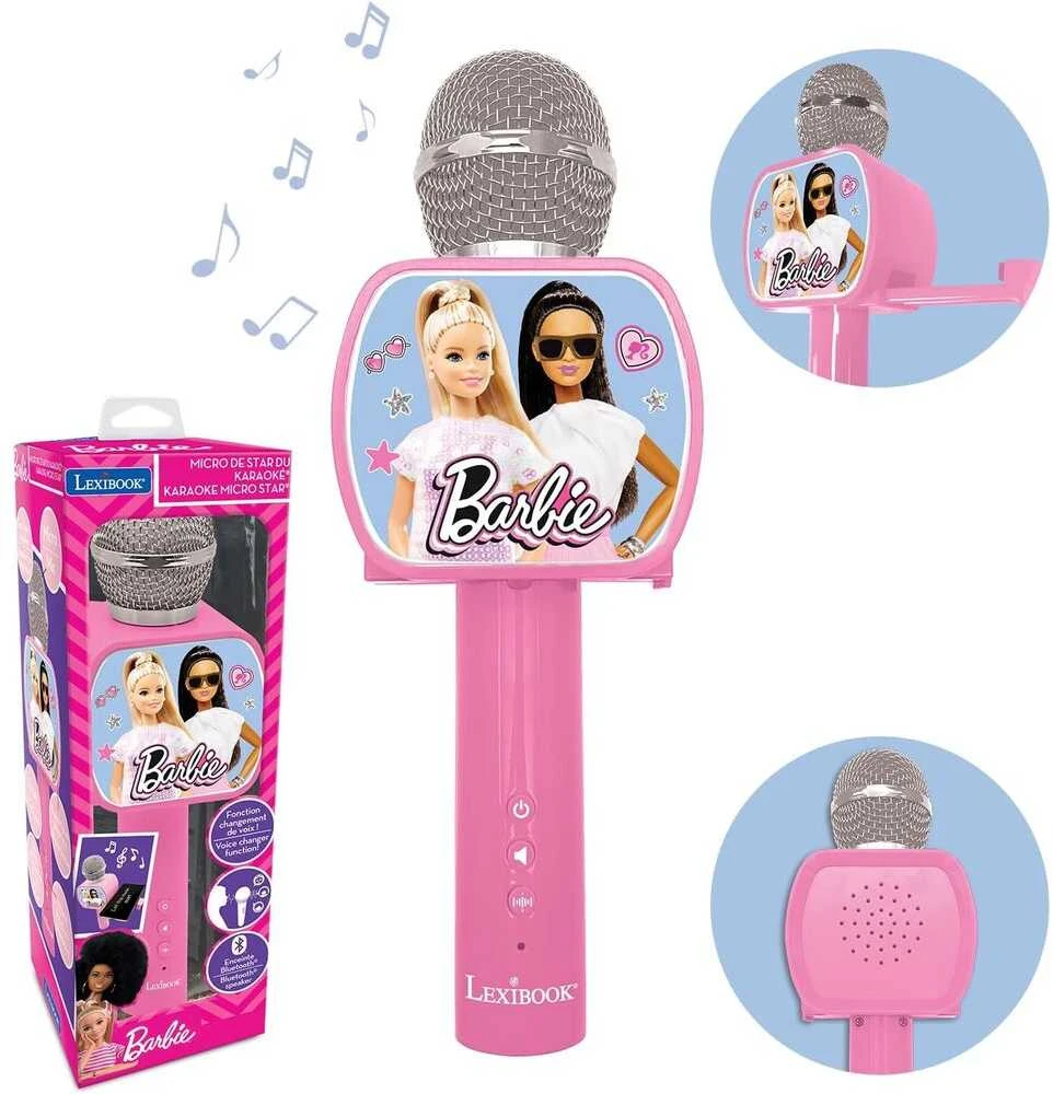 Ausinės Lexibook - Barbie - Bluetooth karaoke mikrofonas (MIC240BB)