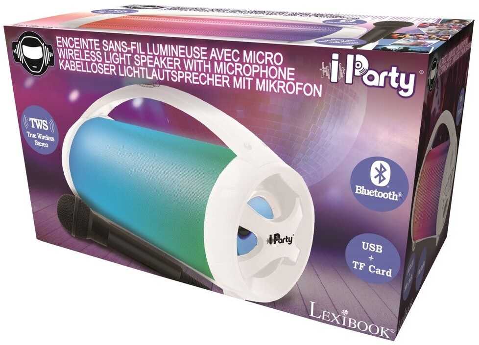 „Lexibook“ – „iParty“ „Bluetooth“ garsiakalbis su lemputėmis ir mikrofonu (BTP585Z)