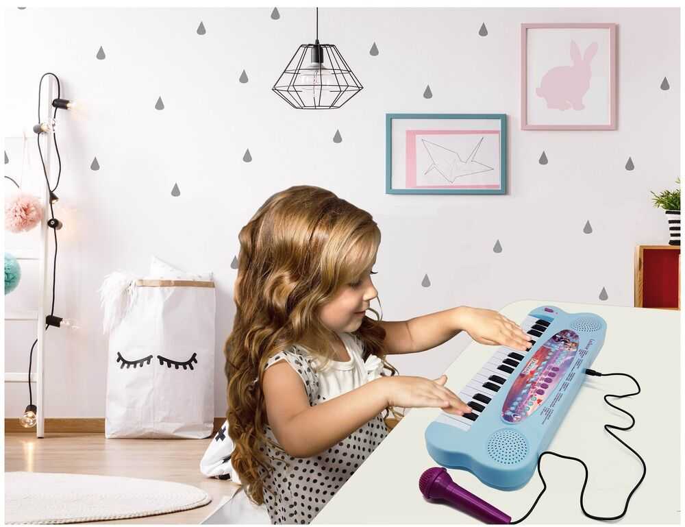 Lexibook,Disney Lexibook - Disney „Frozen“ – elektroninė klaviatūra su mikrofonu (32 klavišai) (K703FZ)