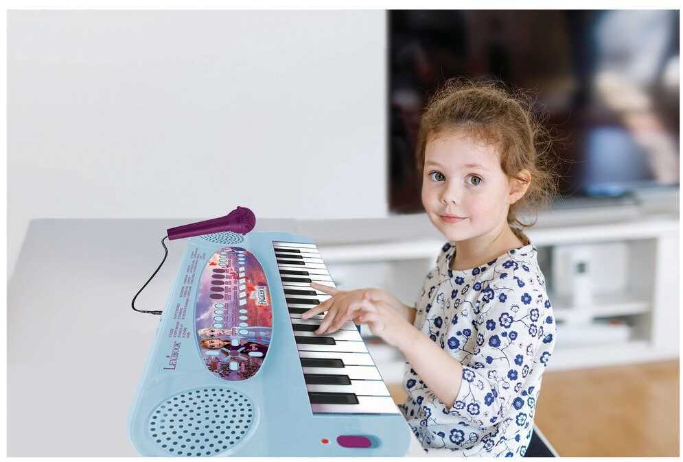 Lexibook,Disney Lexibook - Disney „Frozen“ – elektroninė klaviatūra su mikrofonu (32 klavišai) (K703FZ)