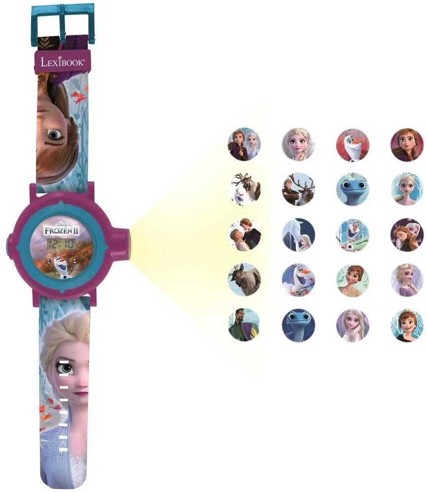 Lexibook,Disney Lexibook – Disney „Ledo šalis“ – skaitmeninis projektorius su laikrodžiu (DMW050FZ)