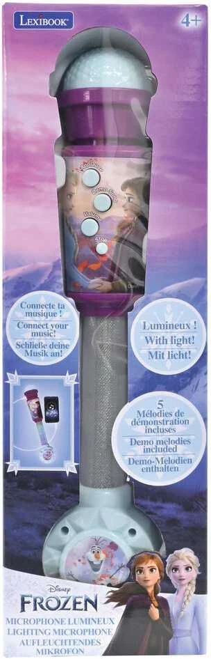 Apšvietimo mikrofonas su garsiakalbiu Frozen Lexibook