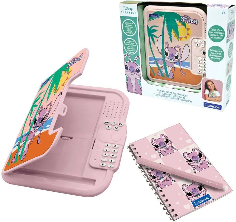 Lexibook Interaktyvus žaislas Stitch Angel Rožinė Dienoraštis