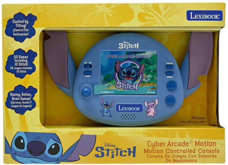 Lexibook,Disney „Lexibook“ – „Disney Stitch Cyber ​​Arcade Motion®“ konsolė (JL3180D)