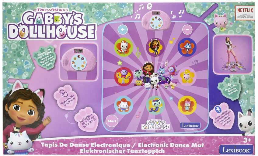 Lexibook - Elektroninis šokių kilimėlis „Gabby's Dollhouse“ - (DM10GDH)