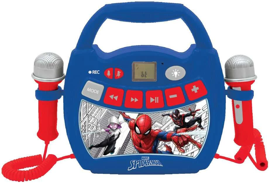 Lexibook - SpiderMan Portable Digital Music Player with 2 Mics and Lights (MP320SPZ)