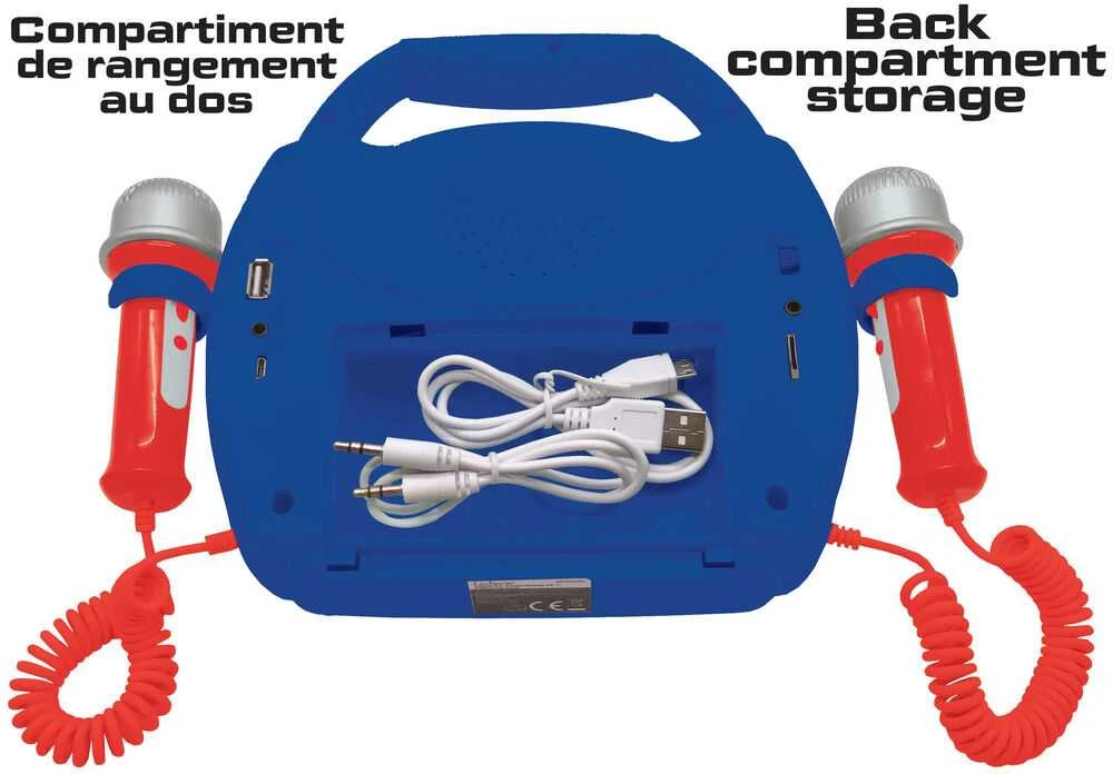 Lexibook - SpiderMan Portable Digital Music Player with 2 Mics and Lights (MP320SPZ)