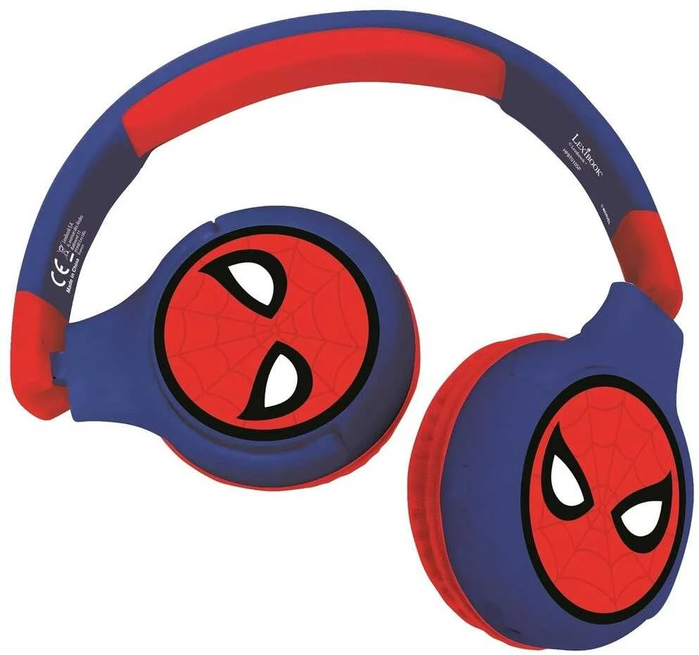 Sulankstomos ausinės 2 viename SpiderMan Lexibook