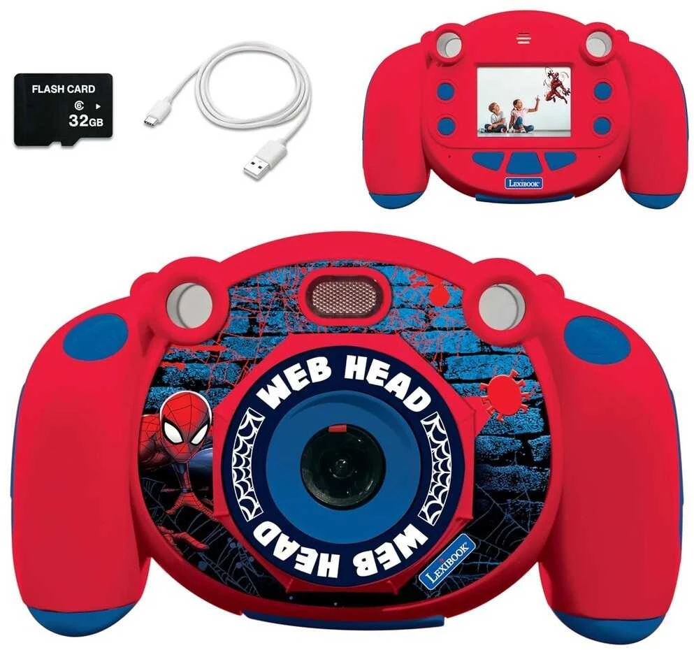 Lexibook – vaikiškas fotoaparatas „Spiderman“ (DJ080SP)