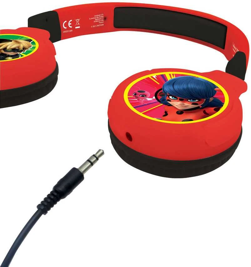 Lexibook Miraculous składane ausinės 2w1 bluetooth