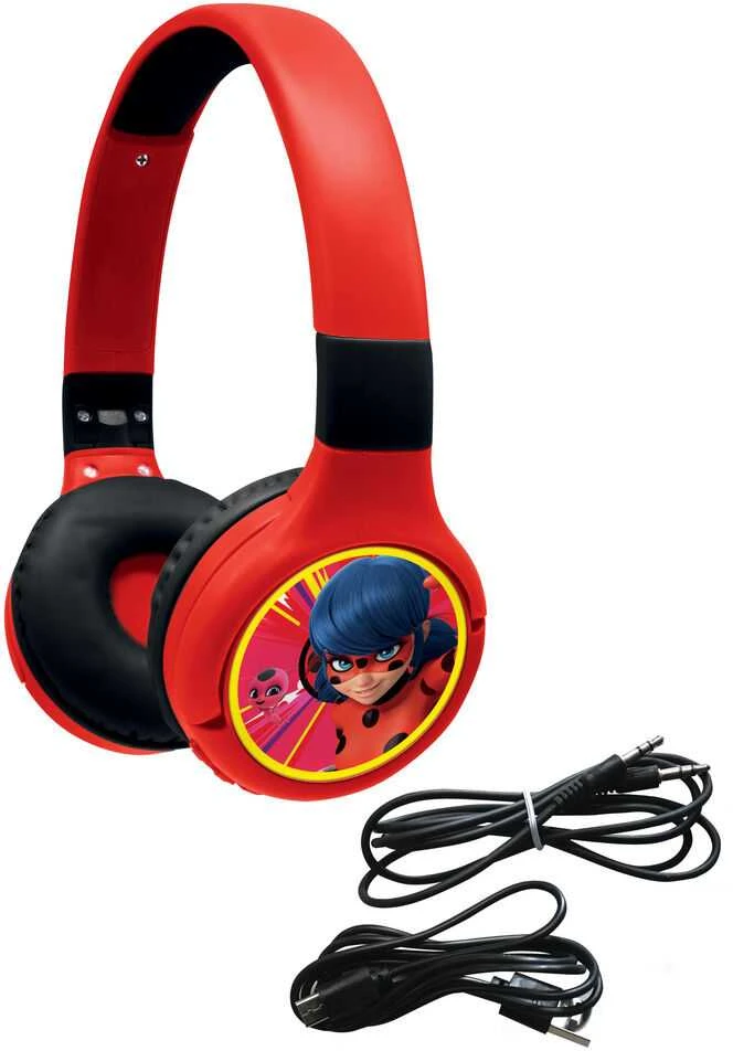 Lexibook Miraculous składane ausinės 2w1 bluetooth