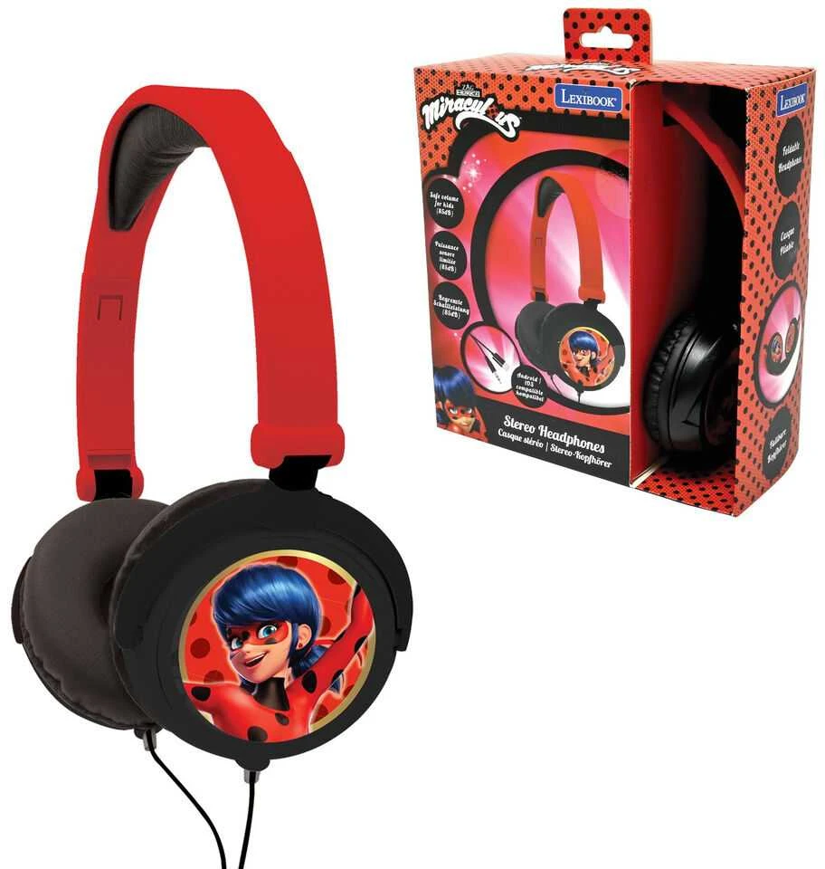 Lexibook Miraculous Ladybug "Stebuklingoji boružėlė" ausinės vaikams