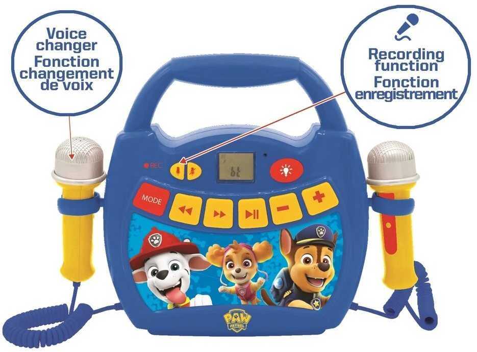 Lexibookpaw Patrol Lexibook Paw Patrol šviečianti Bluetooth kolonėlė (MP320PAZ)
