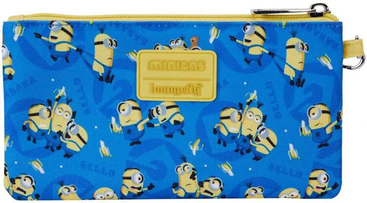 Loungefly Despicable Me Minions nylon zipper wrislet wallet
